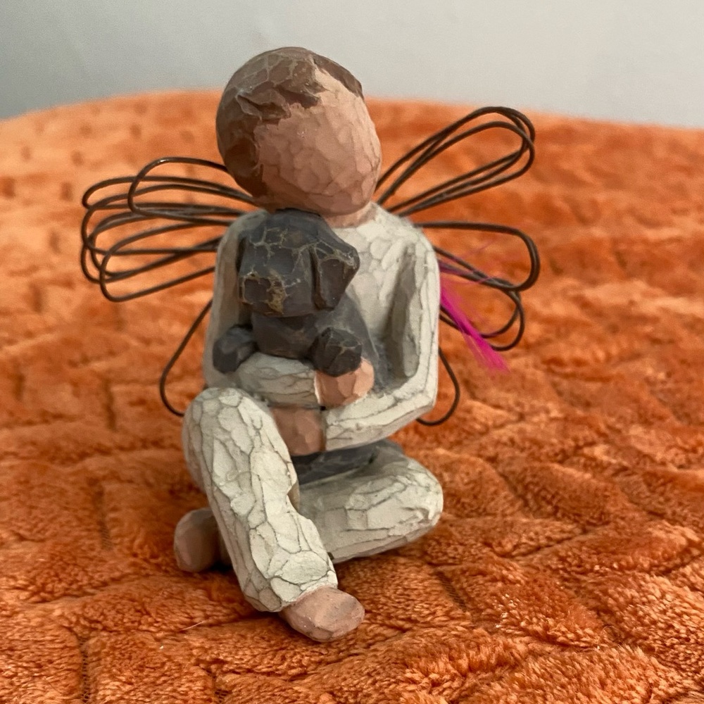 Willow Tree,  Boy and his dog